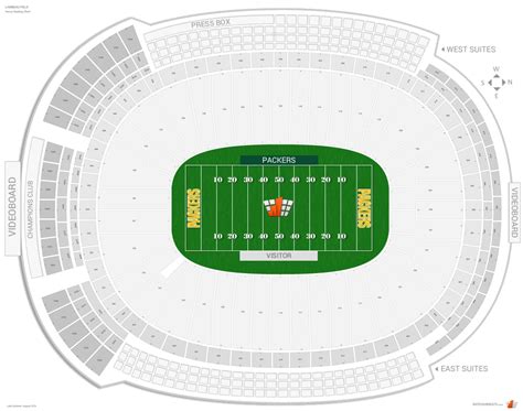 Lambeau Field Seating Chart With Rows | Two Birds Home