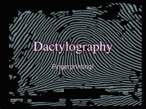 dactylography – Liberal Dictionary