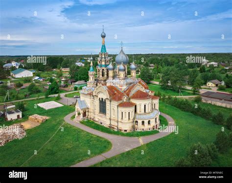 Russian Revival architecture style church in Kukoboy, Yaroslavl Oblast, Russia Stock Photo - Alamy
