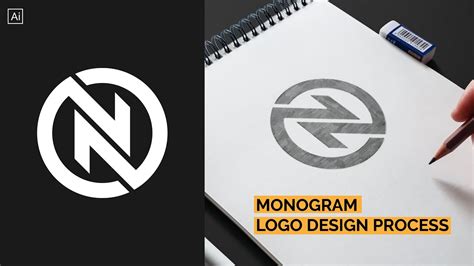 Monogram Logo Design Process From Sketch To Finished - YouTube