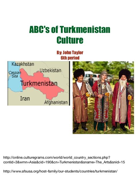 ABC's of Turkmenistan Culture - 6th Peri | Book 437353