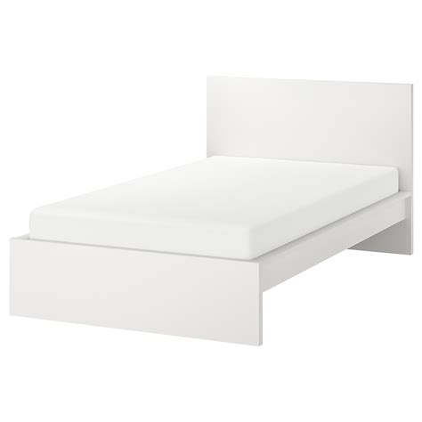 MALM Bed frame, high, white/Luröy, 120x200 cm (471/4x783/4") - IKEA