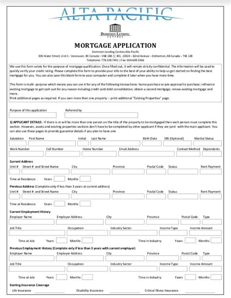 Save time and money on Mortgage application form paperwork