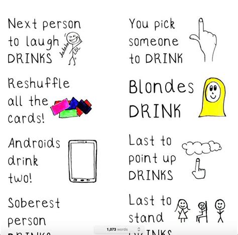 120 Cards Bottoms-up Drinking Card Game Printable - Etsy | Drinking card games, Drinking games ...