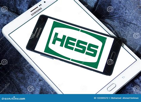 Hess Corporation logo editorial photography. Image of symbol - 122205572