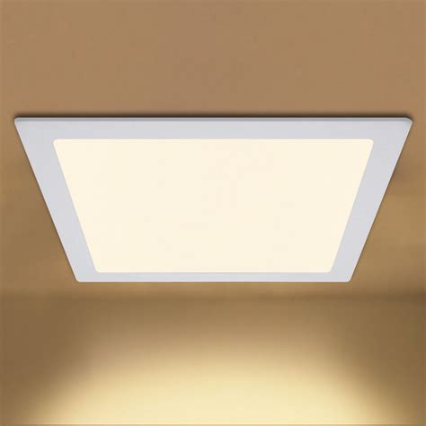 24W LED SQUARE Recessed Ceiling Flat Panel Down Light Warm White 300 x 300 5056151723249 | eBay
