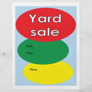 Yard Sale Flyers & Programs | Zazzle