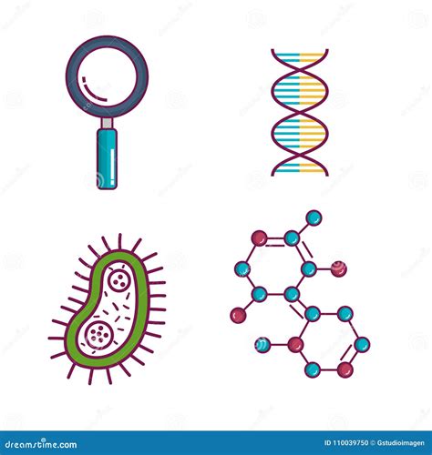 Chemistry Science Poster Icon Stock Vector - Illustration of magnifying ...