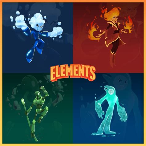 ArtStation - Elements - Board Game Concept Characters