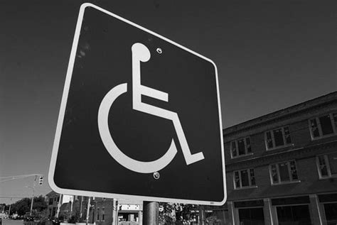 handicap sign | Black and White | Steve Johnson | Flickr