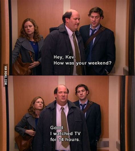 Hey, how was your weekend? - Funny | Office humor, Office quotes, The ...