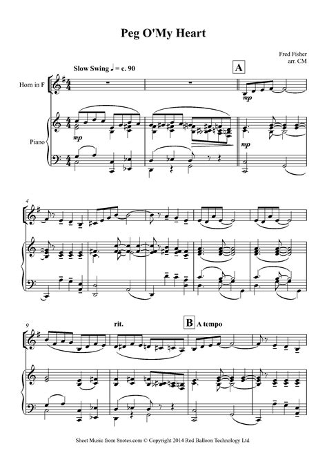 Free French Horn Sheet Music, Lessons & Resources - 8notes.com