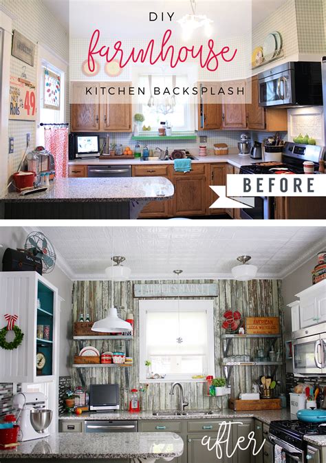 DIY Farmhouse Kitchen Backsplash by Robb Restyle