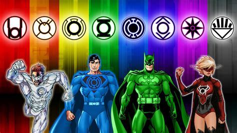 Every Lantern Corps!! (& Justice League Members with Power Rings) - YouTube