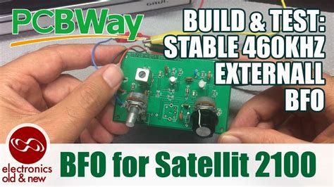 External adjustable BFO (Beat Frequency Oscillator) for receiving SSB, using PCBWay PCB's. - YouTube