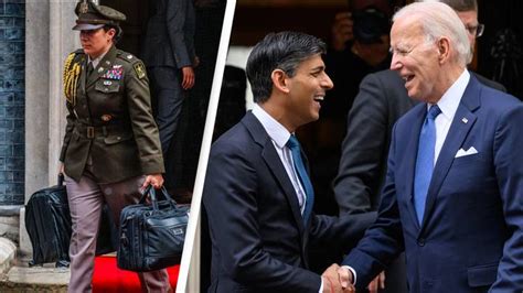 Joe Biden's military aide seen carrying US 'nuclear football' during UK visit