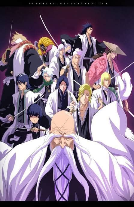 Bleach Characters Captains And Lieutenants