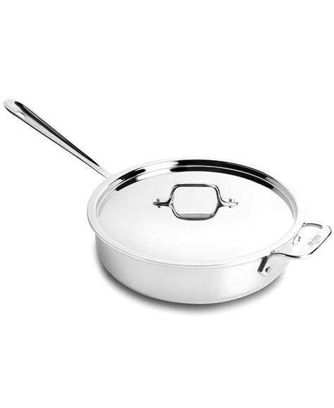 All-Clad Stainless Steel 3 Qt. Covered Saute Pan - Macy's