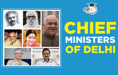 Chief Ministers of Delhi 2023, Delhi CM List Updated