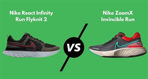 Nike React Infinity Run Flyknit 2 vs. Nike ZoomX Invincible Run