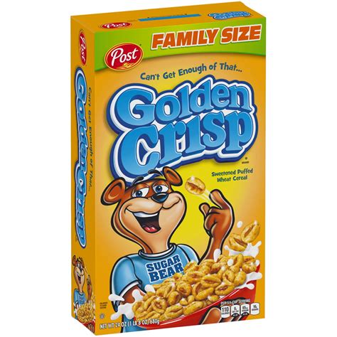 Post, Golden Crisp Wheat Breakfast Cereal, Family Size, 24 Oz - Walmart ...