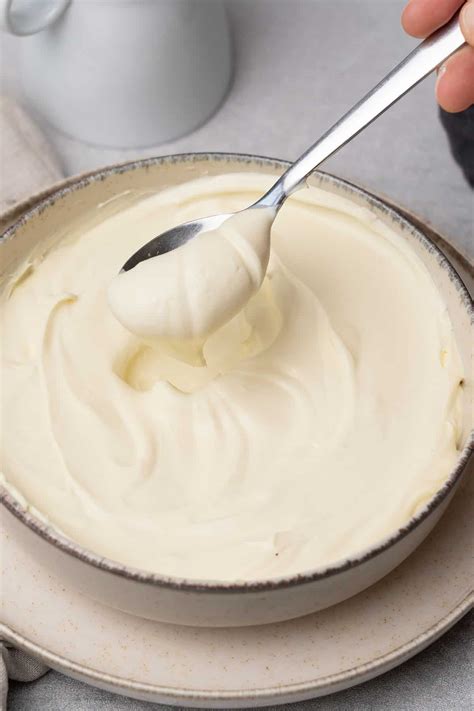 homemade mascarpone in a a bowl. Mascarpone Recipes, Mascarpone Cheese, Ricotta Cheese, Savoury ...