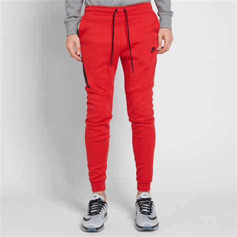 Nike Tech Fleece Jogger University Red Heather & Black | END.