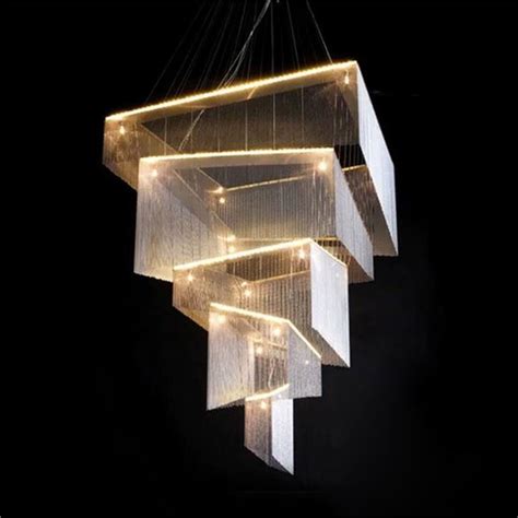 Square LED Chain Chandelier Light Manufacturers and Supplier ...