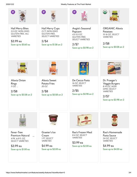 The Fresh Market Weekly Specials Dec 02 – Dec 08, 2020