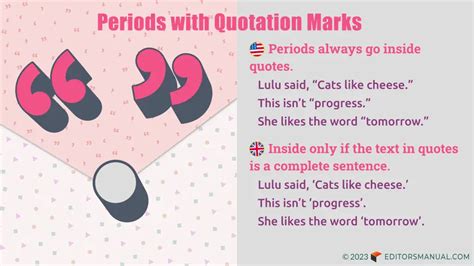 Do Periods Go Inside Quotation Marks? | The Editor’s Manual