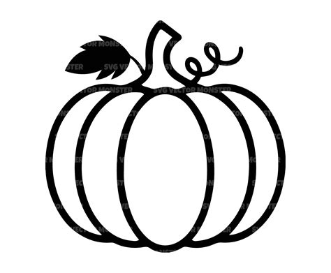 Tall Pumpkin Outline Clipart Food