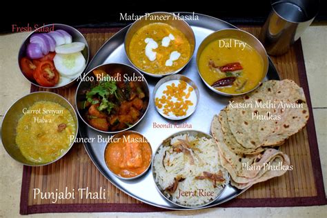 Punjabi Thali Menu