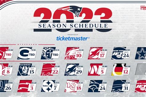 New England Patriots Announce Full 2023 Schedule