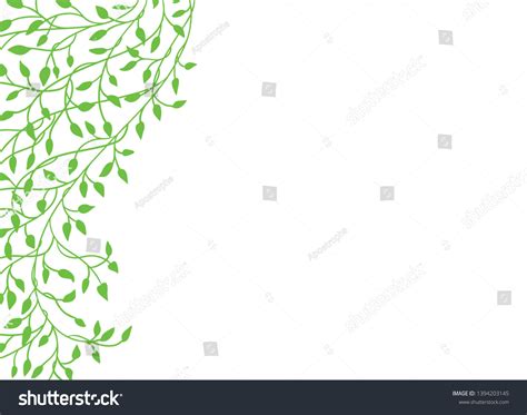 Ivy Vine Vector Green Border Design Stock Vector (Royalty Free ...