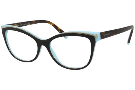 Tiffany & Co. TF2192 8134 Eyeglasses Women's Havana/Blue Optical Frame 54mm | EyeSpecs.com