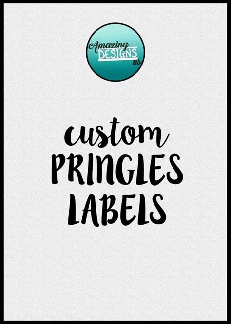 Custom Pringles Labels