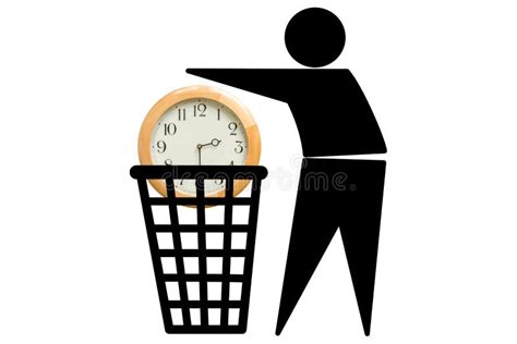 Wasting time concept stock illustration. Illustration of graphic - 42010527