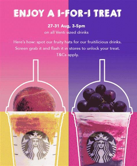 Starbucks Singapore 1-for-1 Venti-sized Beverages Promotion 27-31 Aug ...