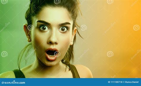 Old Woman Shocked Face