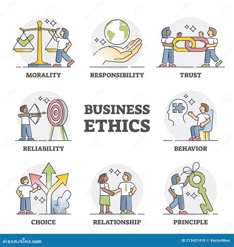 Business Ethics And Heavy Gold Coins On Scales Cartoon Vector | CartoonDealer.com #115068641