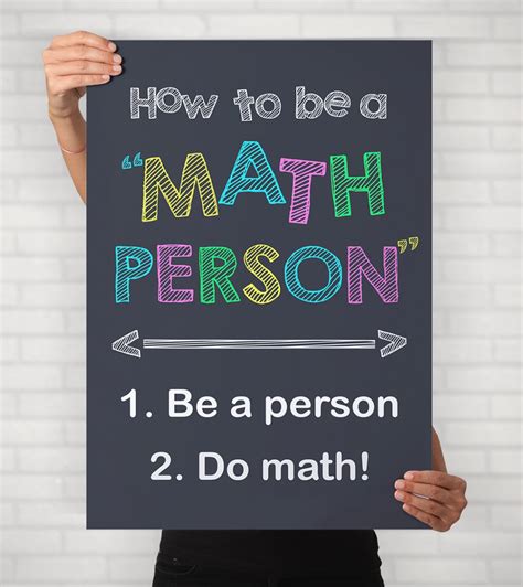 Math Classroom Poster Math Poster Math Teacher Gift Teacher - Etsy Ireland