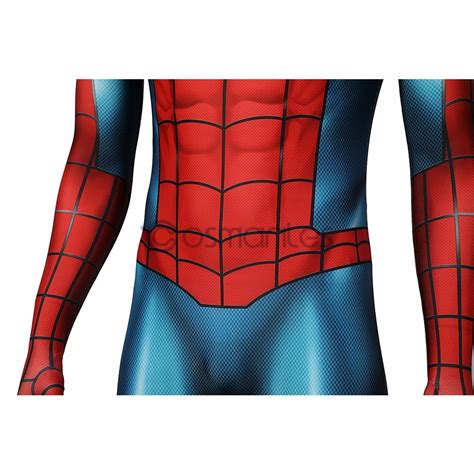 Spider Man In No Way Home Ending Suit Blue And Red Spandex Printed ...