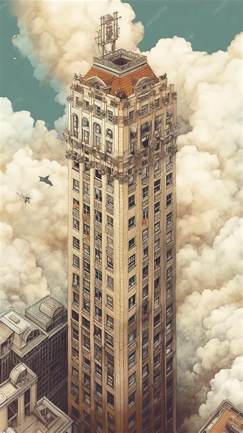 Premium AI Image | Fantasy art of the skyscrapper