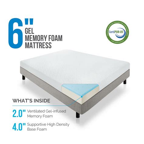 Lucid 6" Memory Foam Mattress & Reviews | Wayfair.ca