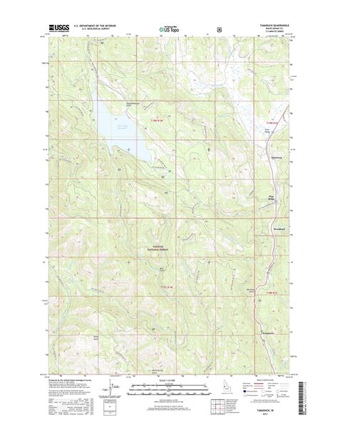 MyTopo Tamarack, Idaho USGS Quad Topo Map