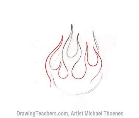 How To Draw Flames Fire - Skirtdiamond27