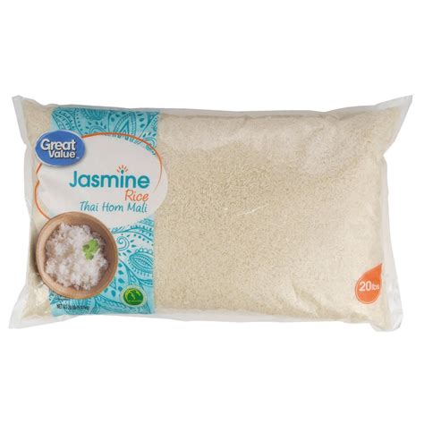 Great Value Jasmine Rice, 20 lb - Walmart.com - Walmart.com