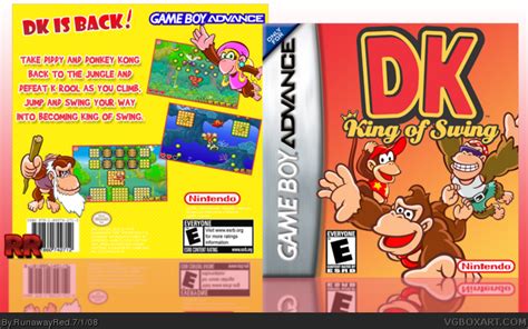 DK: King Of Swing Game Boy Advance Box Art Cover by RunawayRed