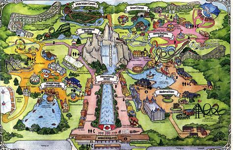 Image - 1988-park-map.jpg | Canada's Wonderland Wiki | FANDOM powered ...