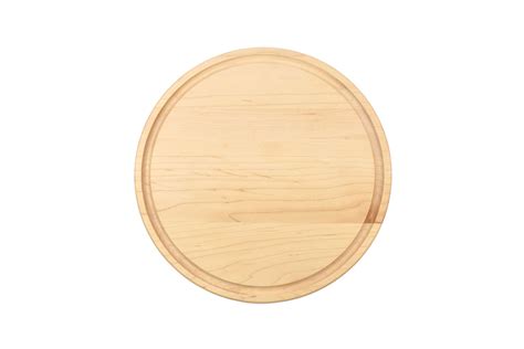 Small Round Wood Cutting Board with Juice Groove